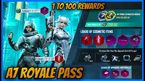 A7 Royal Pass Is Here 1 To 100 Rewards And Rp 50 Upgrade Gun First