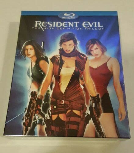 Resident Evil The High Definition Trilogy Box Blu Ray Disc New Sealed