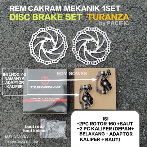 Jual Disc Brake Fullset Vertex Rem Cakram Mekanik Odessy Set Sepeda