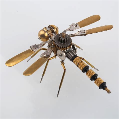 80Pcs Steampunk Insect Metal Model Kits Mechanical Crafts for Home Dec - EngineDIY