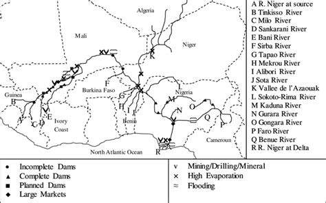 Anthropogenic and Natural Occurrences along River Niger and its major ...