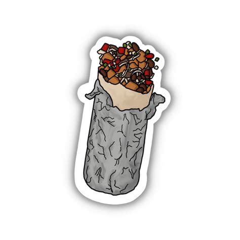 Burrito Sticker | Golden Ray Creations