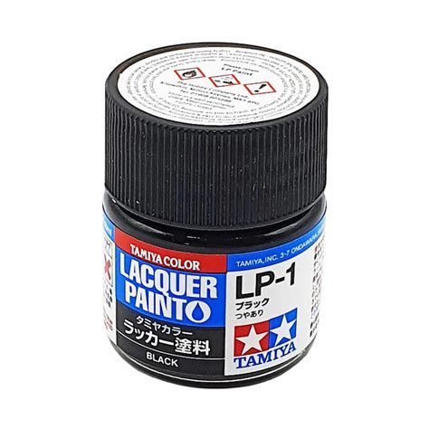 Tamiya Color Lacquer Paint 10ml BLACK LP 1