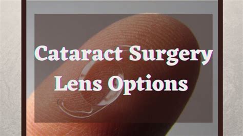 Best Lens Options For Cataract Surgery in 2024- EyeMantra