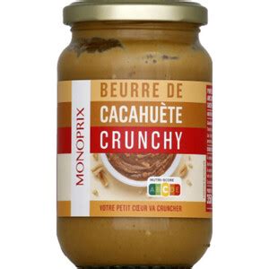 Monoprix Beurre Cacahu Te Crunchy G Monoprix Courses En Ligne Et