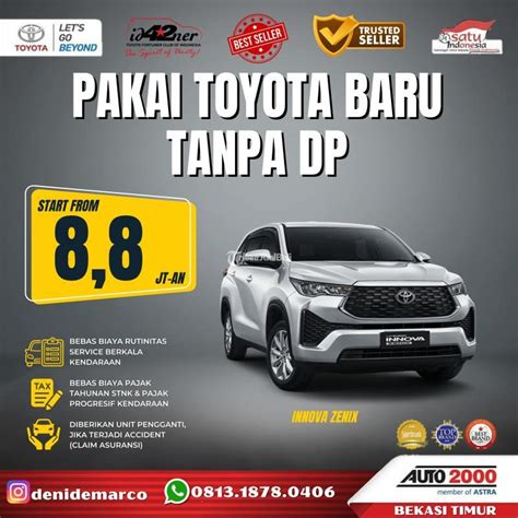 Promo Kinto Toyota Innova Zenix Program Sewa Kontrak Tahunan