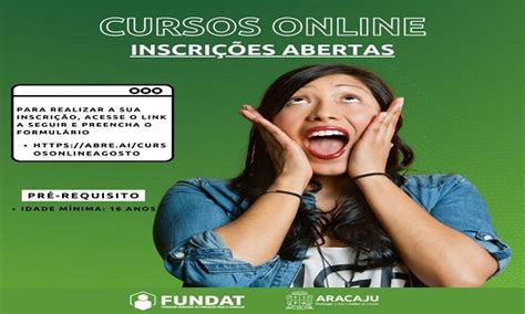 Fundat Abre Inscri Es Para Vagas Em Cursos E Oficinas Online O