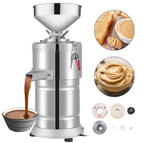 Vevor 15kg H Peanut Butter Maker 1100w Electric Commercial Walnuts Nuts