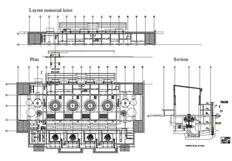 Industrial Plan Machinery D Design Cad Drawing Details Dwg File