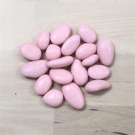 Sugar Coated Candy Almonds Pink 1kg Tables