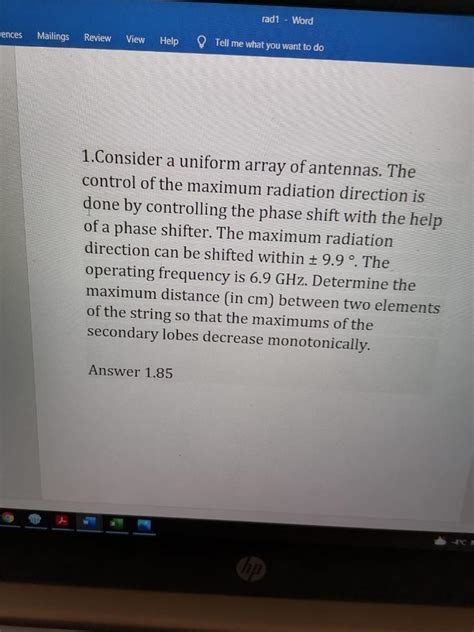 Solved Rad1 Word Rences Mailings Review View Help Tell Me Chegg