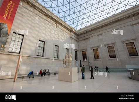 The British Museum Corner Of Great Court Bloomsbury London England Gb