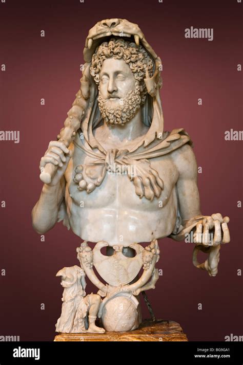 Portrait Of The Roman Emperor Commodus In The Guise Of Hercules From The Esquiline Hill Ca