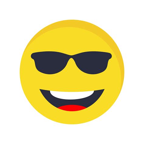 Cool Emoji Vector Icon 379442 Vector Art at Vecteezy