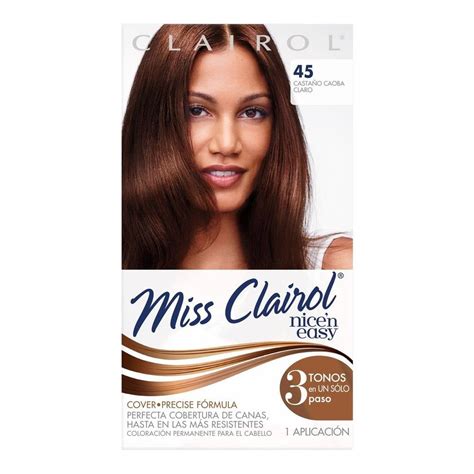 Tinte para cabello Miss Clairol 45 castaño caoba claro Walmart