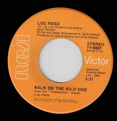 Lou Reed - Walk On The Wild Side (Vinyl, 7", Single, 45 RPM) | Discogs