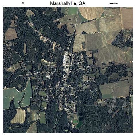 Aerial Photography Map of Marshallville, GA Georgia