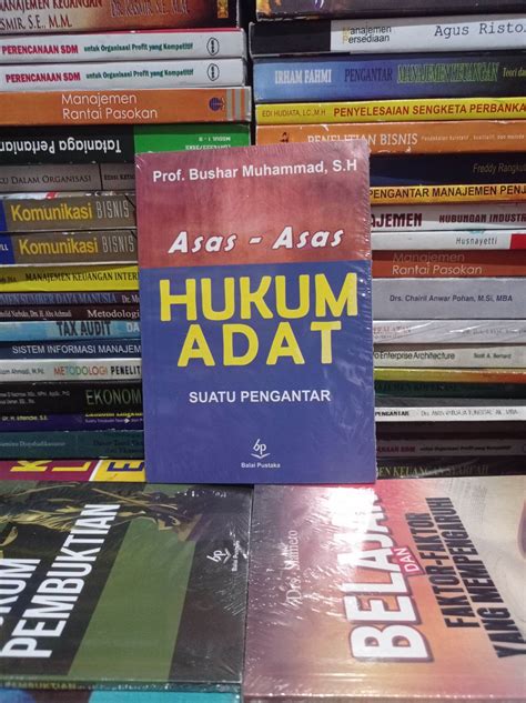 Buku Asas Asas Hukum Adat Suatu Pengantar By Bushar Muhammad Lazada