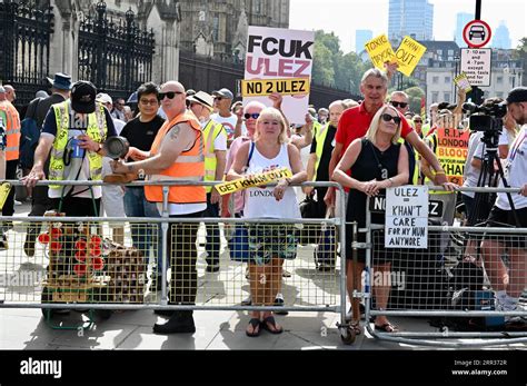 London Uk Protesters Gathered Outside The Houses Of Parliament To