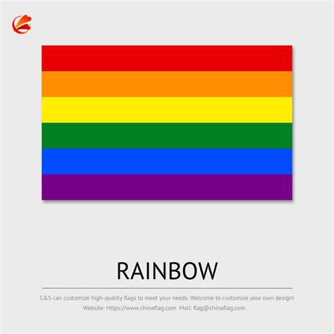 Custom Gay Pride Flag Rainbow Flag 3x5ft Lgbt Flag