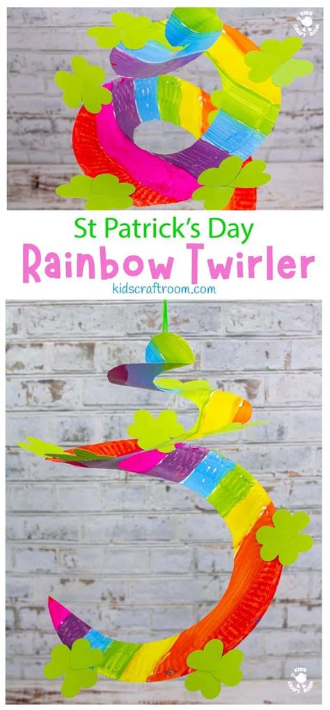 St Patricks Day Paper Plate Twirler Craft Kids Craft Room St