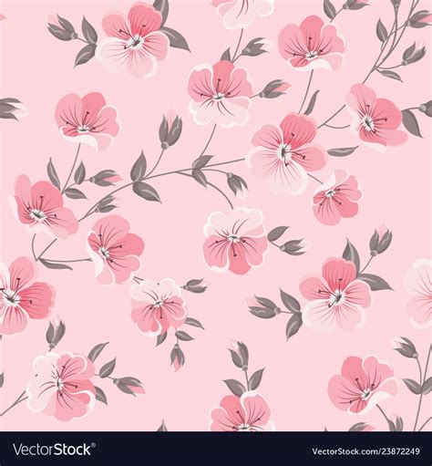 Linum seamless pattern for fabric swatches Vector Image