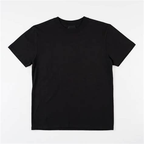 Blank Shirt Color Black Template Front Back View Blank Shirt — Stock ...