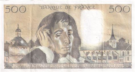 Banknote France 500 Francs Pascal St Jacques Tower 05 08 1982