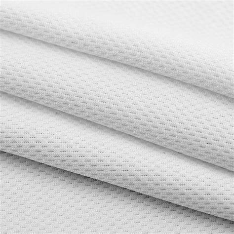 Polyester Dry Fit White Bird Eye Mesh Eyelet Sports Fabric For