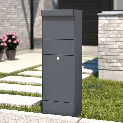 Parcel Free Standing Letterbox Anthracite Boite Aux Lettres Lettre A