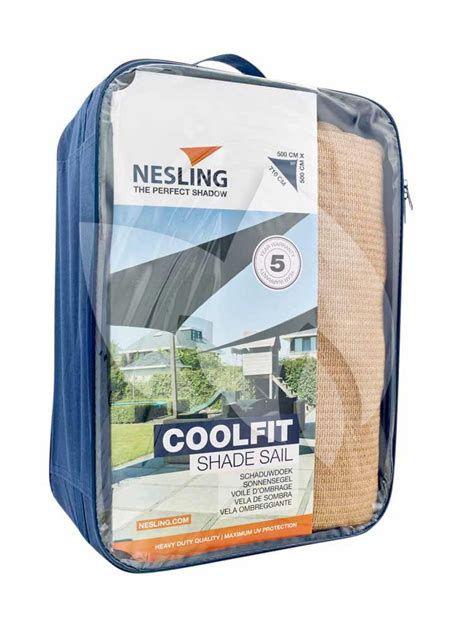 Nesling Coolfit Schaduwdoek Driehoek Graden Zand X X Meter