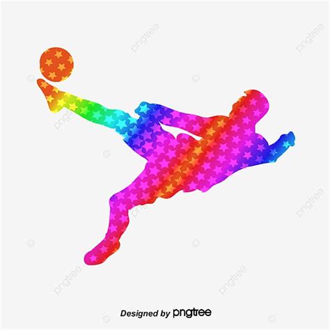 Hand Paint PNG Picture Hand Painted Footballer Football Soccer