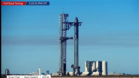 Spacex Conducts A Propellant Load Test Fully Stacked Starship On