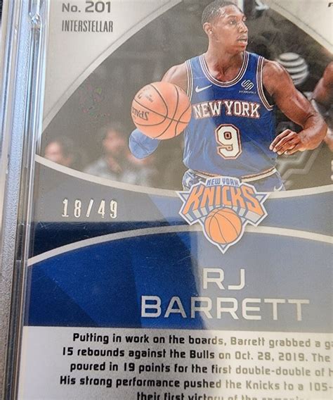 Rj Barrett Rpa Panini Spectra Interstellar Prizm Rookie Patch