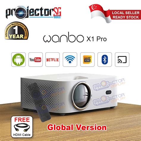 Original Wanbo X Pro Led Mini Pico Portable Full Hd P Resolution