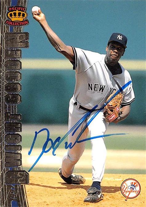 Dwight Gooden Autographed Baseball Card New York Yankees Doc 1997