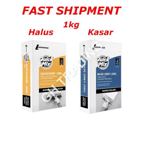 Simen Skem Simen Halus Simen Kasar 1kg Lafarge Quick Skim Grey 388 380