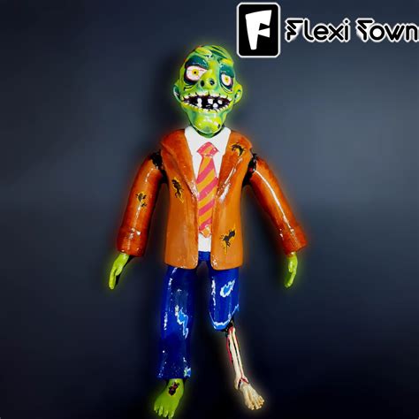 Flexi Print In Place Creepy Zombie 3d Models Download Creality Cloud