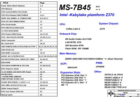 Schemat Msi Z Gaming Pro Carbon Ac Ms B Forum Elvikom