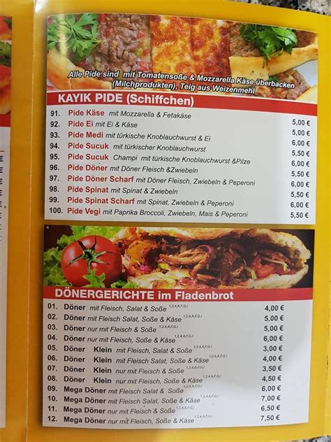 Speisekarte von Mevlana Döner Und Pizzahaus Oberhausen Rheinhausen