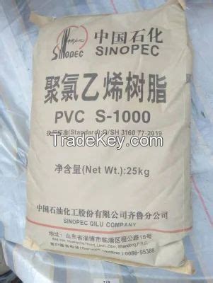 Sinopec Brand Ethylene Based S S S Polyvinyl Chlorides Pvc