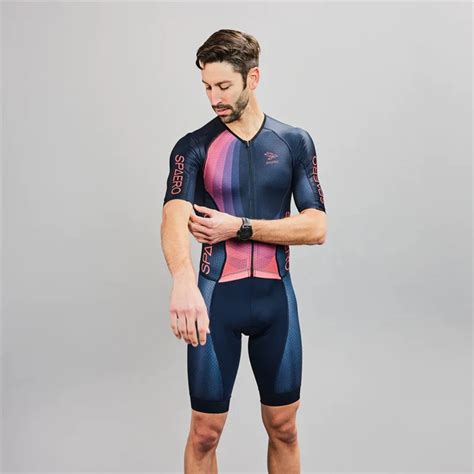 Spaero Traje De Ciclismo Para Hombre Traje Triple De Manga Corta Para