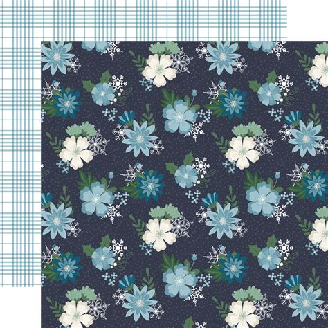 Snowed In Snowflake Bundles 12x12 Patterned Paper Echo Park Paper Co