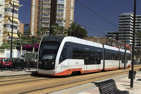 Costa Blanca Ffentliche Verkehrsmittel Tram Fahren Autobus