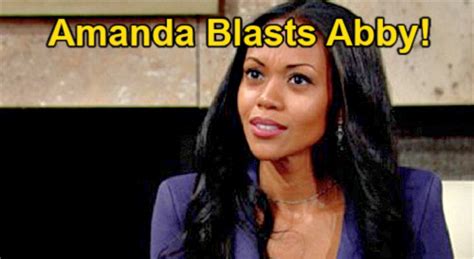 The Young And The Restless Spoilers Amanda Blasts Abby Major