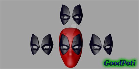 Deadpool Mask 3D print model 5$ by GoodPoti on DeviantArt