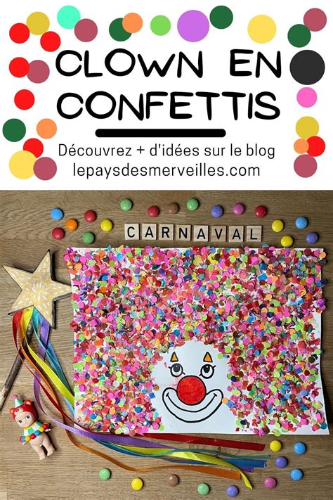 Id E D Activit Avec Des Confettis Pour Le Carnaval Activit Carnaval