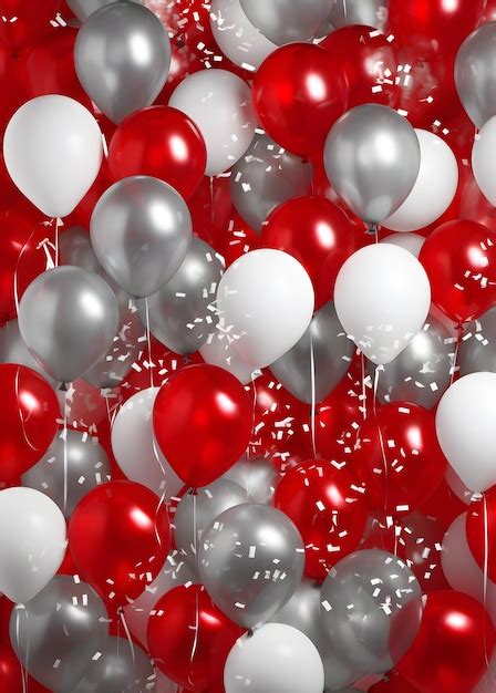 Red Silver Balloons Images Free Download On Freepik