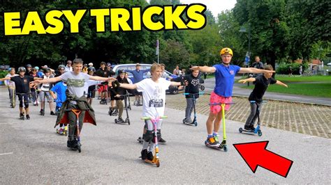 EASY SCOOTER TRICKS FOR BEGINNERS! - YouTube