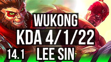 Wukong Vs Lee Sin Jng Kr Challenger Youtube